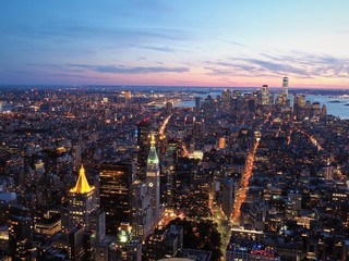 Fototapeta na wymiar Night view of New York　ニューヨークの夜景