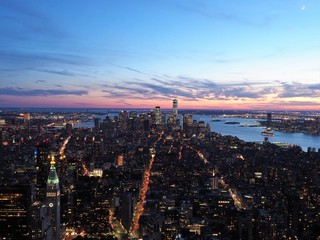 Fototapeta na wymiar Night view of New York　ニューヨークの夜景
