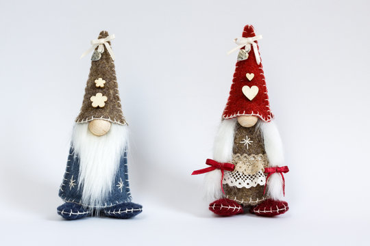 Lavori artigianali in feltro per la festivit&agrave; del Natale