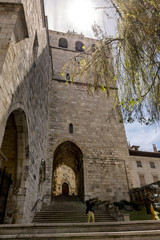 Fototapeta na wymiar torre catedral asunción de santander