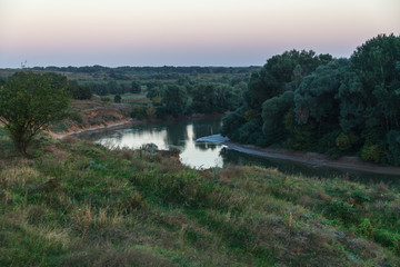 The Rim of the River in the evening