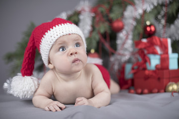 Obraz na płótnie Canvas Christmas baby