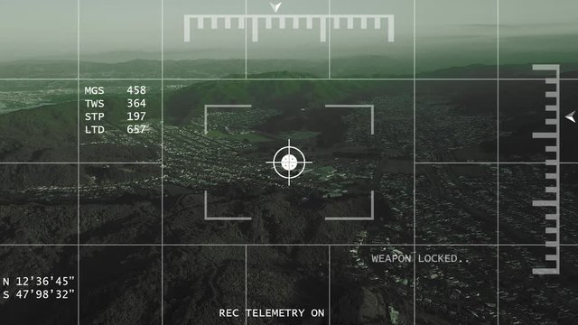 Weapon Locked, Long Range Nuclear Missile Concept 