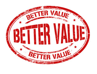 Better value sign or stamp