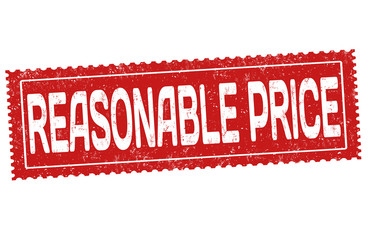 Reasonable price sign or stamp