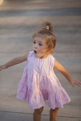 babygirl playing at park