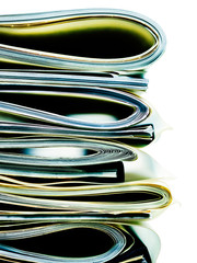 Stack of folded business, legal or insurance papers