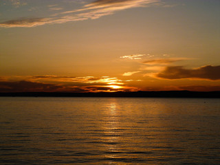 Obraz premium Sonnenuntergang Ostsee Sommer Sonne Urlaub Ferien