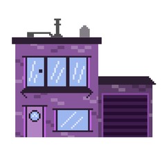 building violet pixel art
