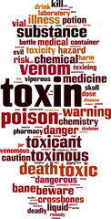 Obraz premium Toxin word cloud