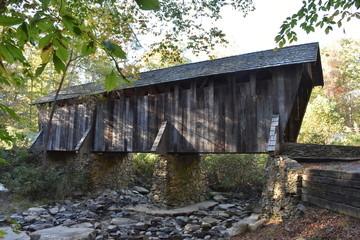 Pisgah Cover Bridge circa 1911 in NC