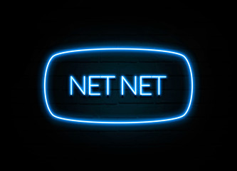 Net Net  - colorful Neon Sign on brickwall