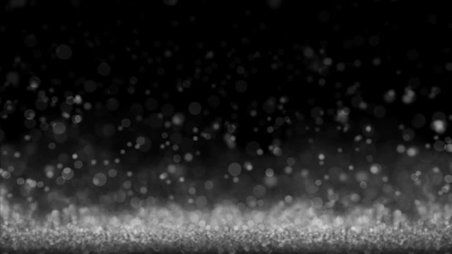 4k Particles seamless loop - Abstract silver background