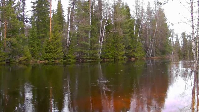 Russia Ural. The river wild.