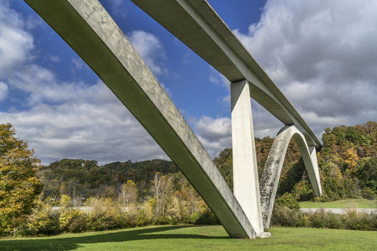 Double Arch Bridge At Natchez Trace Parkway