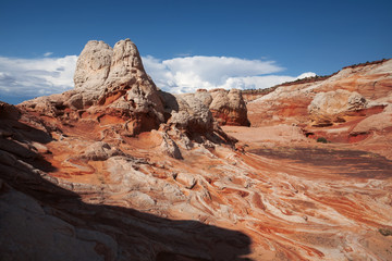  Plateau from white and red sandstone. White Pocket, Vermilion Cliffs National Monument, Arizona