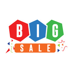 Big Sale Logo Vector Template Design