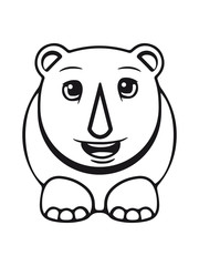 nashorn lustig kinder niedlich
