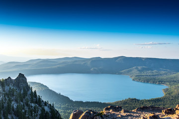 Overlooking Paulina Lake in Central Oregon