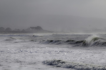Obraz premium Stormy winter ocean