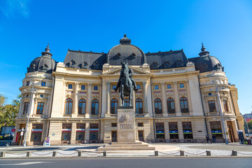 Obraz premium National Library in Bucharest, Romania