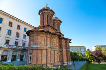 Fototapeta na wymiar Kretzulescu Church in Bucharest