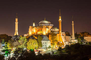 Fototapeta na wymiar Ayasofya Museum (Hagia Sophia) in Istanbul