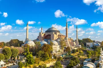 Keuken spatwand met foto Hagia Sophia in Istanbul, Turkije © Sergii Figurnyi