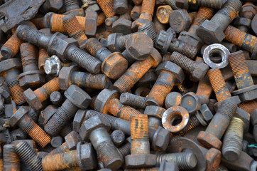 old screw rusty texture