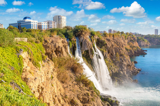 Duden waterfall in Antalya, Turkey