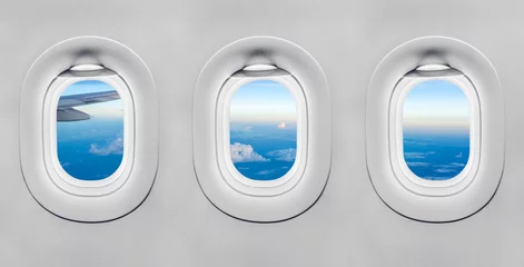 Deurstickers Het raam van het vliegtuig © 06photo