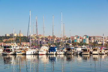 Harbour view in Canakkale, Turkey.