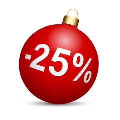 Boule de Noël en solde - 25% 