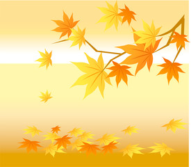Naklejka na ściany i meble Fall seasons illustration