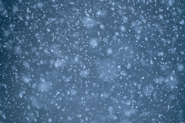 Texture of Snowflakes against bluish background