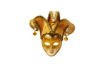Venetian mask on white