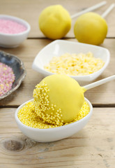 Cake pops before decorating.