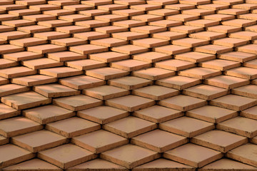 Tile roof texture surface