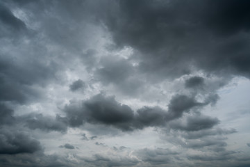 Fototapeta premium dark storm clouds with background,Dark clouds before a thunder-storm.