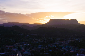 Sunset over Baracoa, Cuba