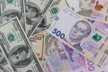  dollars and new Ukrainian  hryvnia