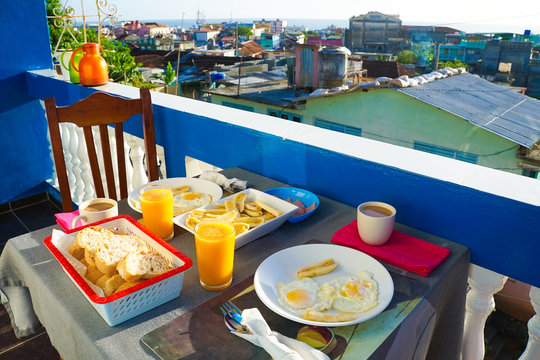 Breakfast with a view, Baracoa, Cuba