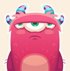 Cute Cartoon Monster