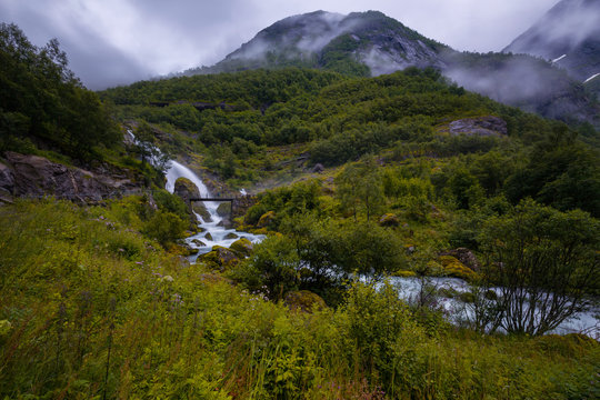 Briksdalen Glacier Valley in Norway