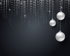 Greeting card, invitation with happy New year 2018 and Christmas