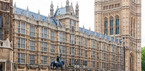 Houses of Parliament, London, England, meeting place for British politicians and landmark