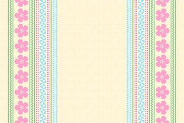 Hawaiian background in Polynesian style with traditional folk ornaments.