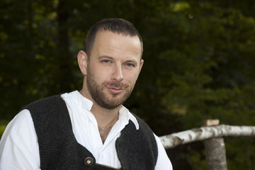 bavarian tradition man portrait