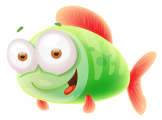 Cute cartoon fish