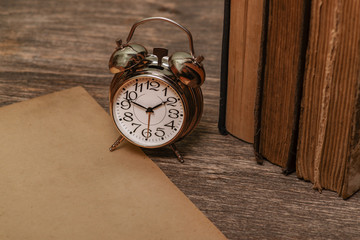 Old Paper Alarm Clock Books